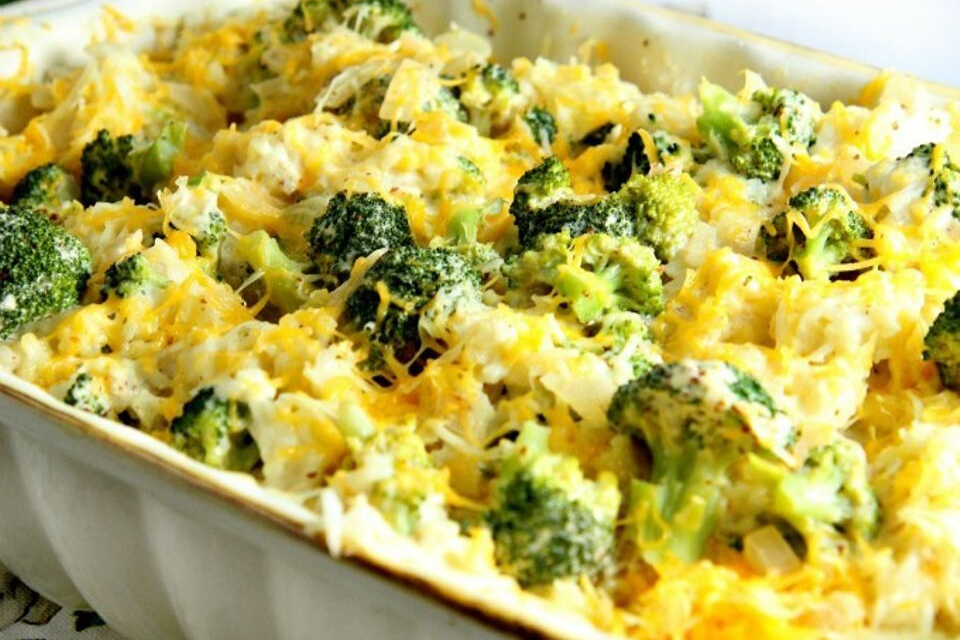 Cheesy Broccoli Rice Casserole