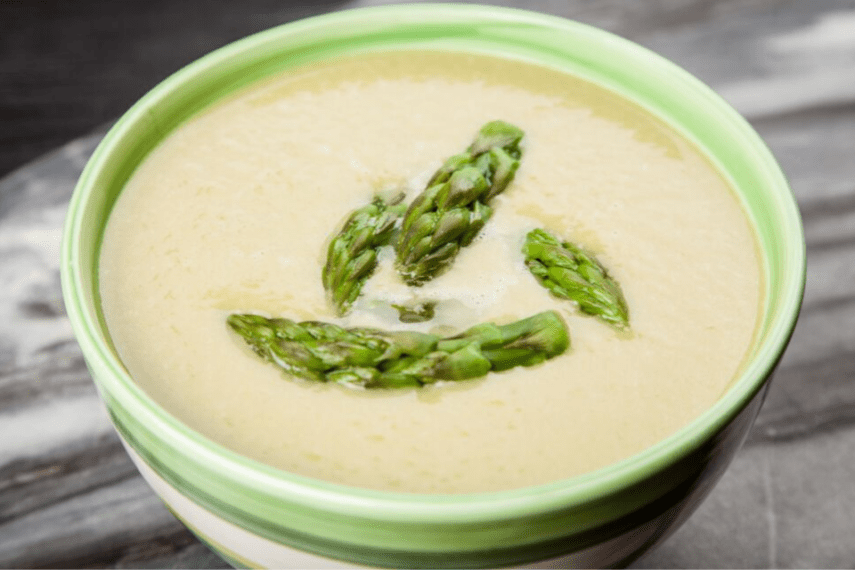 Cream of asparagus soup