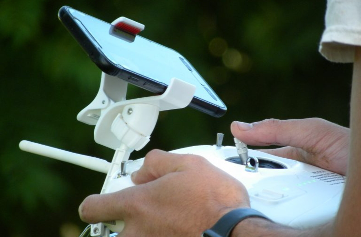 Farmer Using Drone
