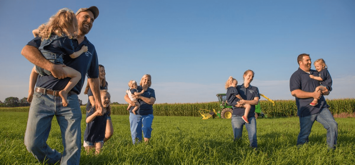 highway view farm family