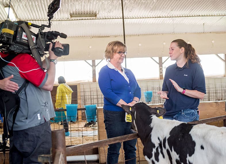 Kati interview at farm