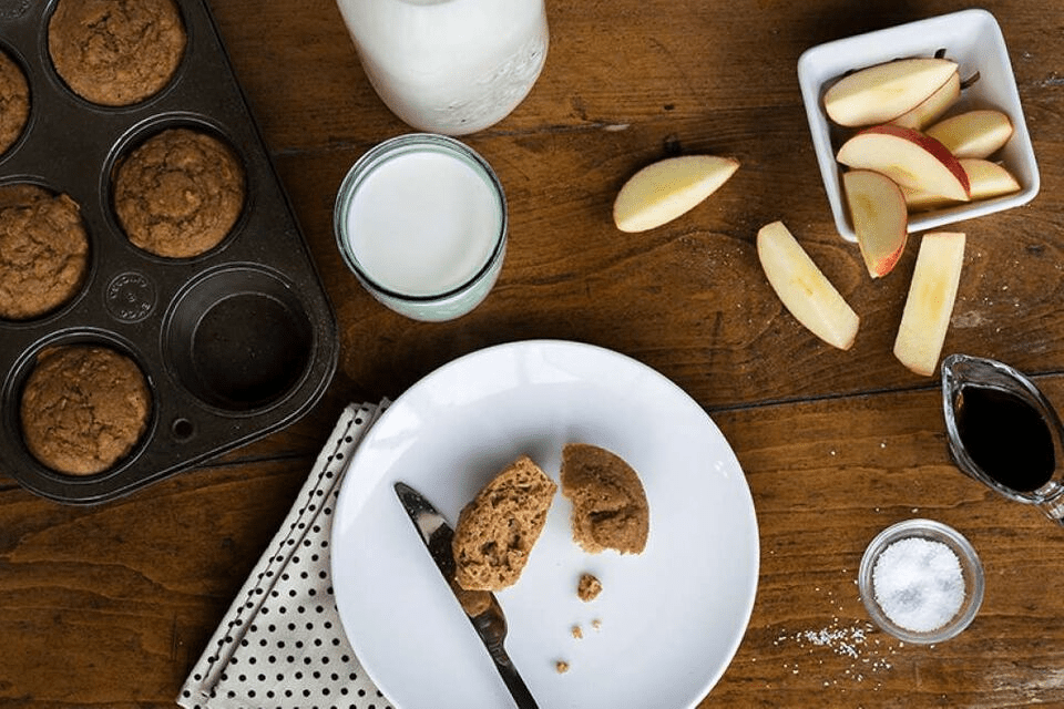 Apple-Cinnamon Whole-Grain Pancake Muffins