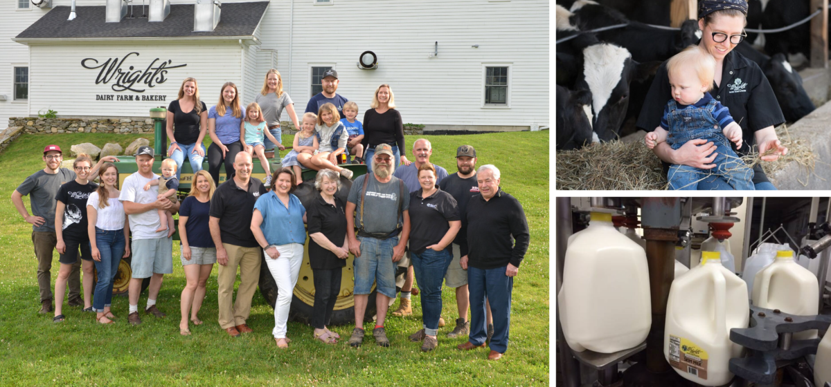 wrights dairy farm family