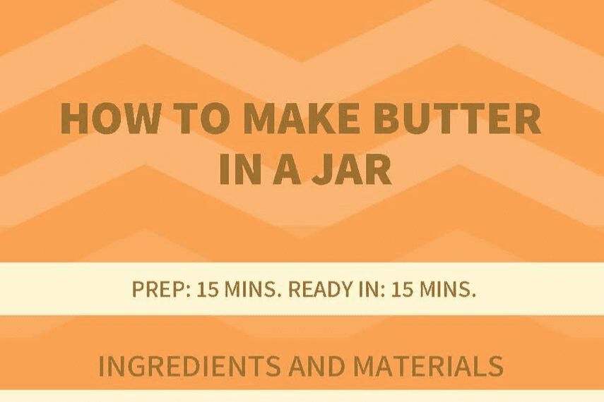 how to make butter in a jar